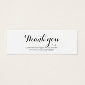 Promotionele benodigdheden dank u zwart-wit mini visitekaartjes (Voorkant)