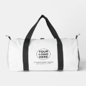 Promotionele Black & White Business Logo Branded Plunjezak (Voorkant)