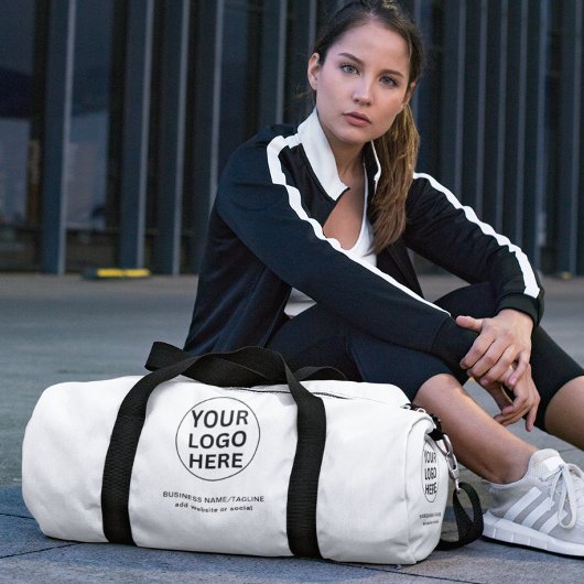 Promotionele Black & White Business Logo Branded Plunjezak