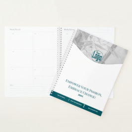 Promotionele Blauwgroen White Life Coach Company L Planner