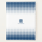 Promotionele Blue White Small Business Afspraak Planner (Achterkant)