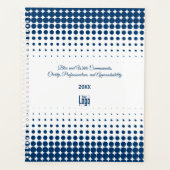 Promotionele Blue White Small Business Afspraak Planner (Voorkant)