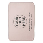 Promotionele Blush Pink Business Logo & Tekst Badmat (Voorkant Verticaal)
