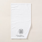 Promotionele Branded Business Logo & Tekst Wit Bad Handdoek (Handdoek)