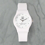 Promotionele Branded Business Logo & Tekst Wit Horloge<br><div class="desc">Laat uw merk zien met onze promotionele witte horloge,  aangepast met uw zakelijke logo en tekst. Dit slanke en verfijnde uurwerk biedt een stijlvolle manier om uw merk zichtbaar te houden,  waardoor het een ideale keuze is voor relatiegeschenken,  evenementen of promotionele weggeefacties.</div>