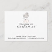 Promotionele bruiloft Business Haartie Houder Informatiekaartje (Voorkant)