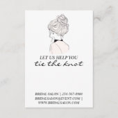 Promotionele bruiloft haardas scrunchie houder informatiekaartje (Voorkant)