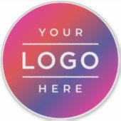 Promotionele Business Logo Bedrijf Branded Auto Sticker (Voorkant)