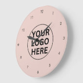 Promotionele Business Logo Branded Blush Pink Grote Klok (Hoek)