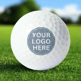 Promotionele Business Logo Dusty Blue branded Golfballen