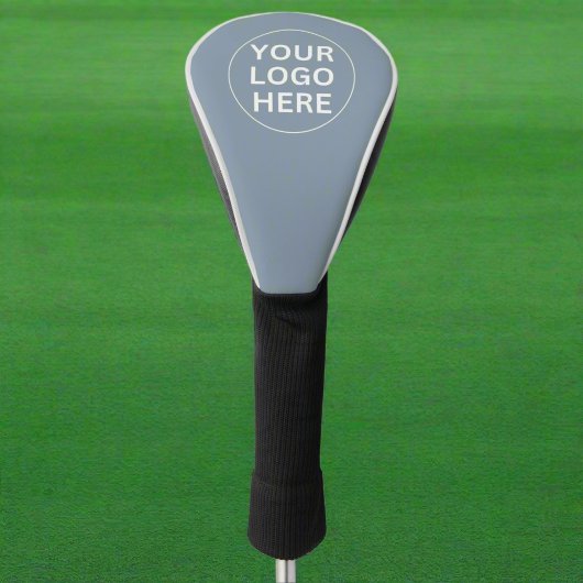 Promotionele Business Logo Dusty Blue branded Golfheadcover
