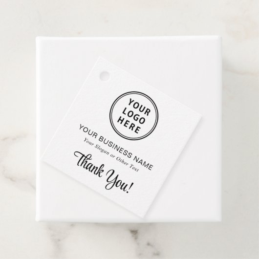 Promotionele Business Logo QR-code Bedankt Bedankjes Labels (In situ)