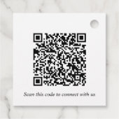 Promotionele Business Logo QR-code Bedankt Bedankjes Labels (Achterkant)