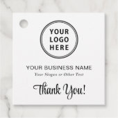 Promotionele Business Logo QR-code Bedankt Bedankjes Labels (Voorkant)