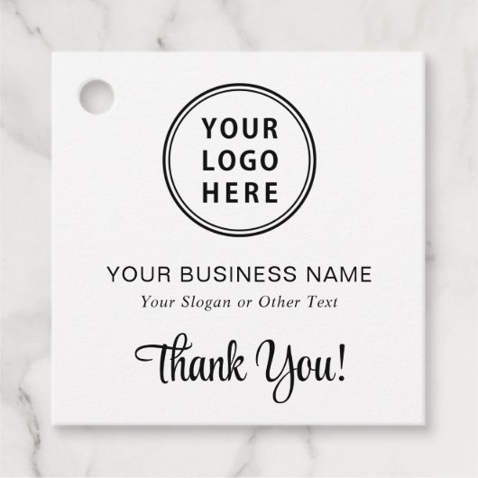 Promotionele Business Logo QR-code Bedankt Bedankjes Labels (Voorkant)