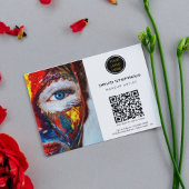 Promotionele Business Logo QR Code make-up artiest Flyer