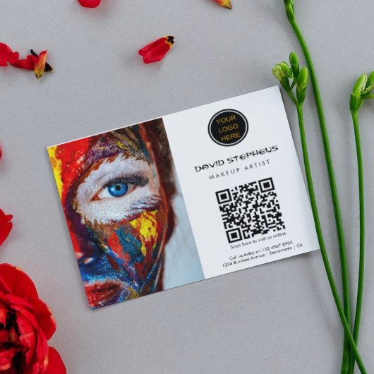 Promotionele Business Logo QR Code make-up artiest Flyer