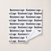 Promotionele Business Logo Zwart Wit Patroon Bad Handdoek (Wasdoekje)