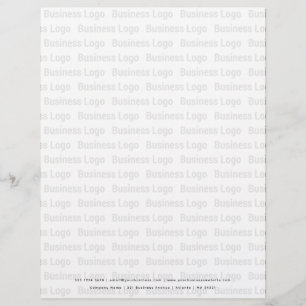 Promotionele Business Logo Zwart Wit Patroon Briefhoofd