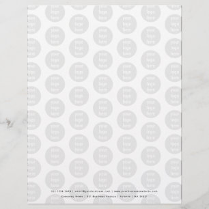 Promotionele Business Logo Zwart Wit Patroon Briefhoofd