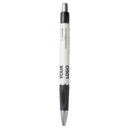 Promotionele Business Pen met uw Logo en tekst (Voorkant Verticaal)