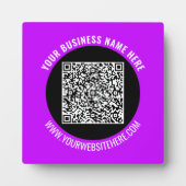 Promotionele Business QR Code Plaque Sjabloon Fotoplaat (Voorkant)