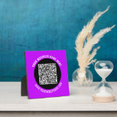 Promotionele Business QR Code Plaque Sjabloon Fotoplaat (Insitu)