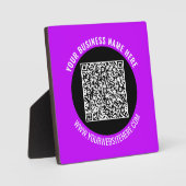 Promotionele Business QR Code Plaque Sjabloon Fotoplaat (Voorkant)