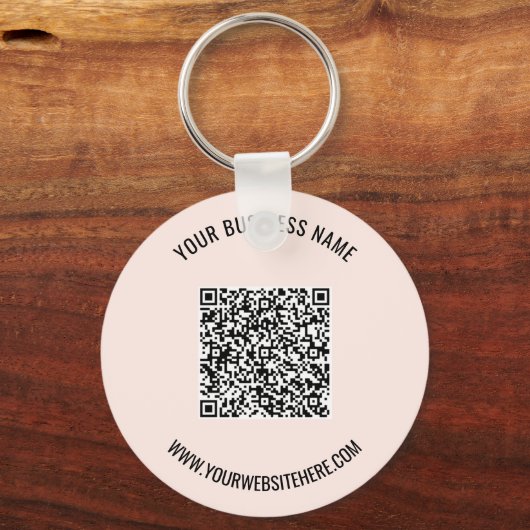 Promotionele Business QR Code Sleutelhanger Sjablo (Voorkant)