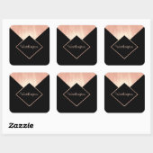 Promotionele Business Roos Goud Metallic Vrouwelij Vierkante Sticker (Vel)