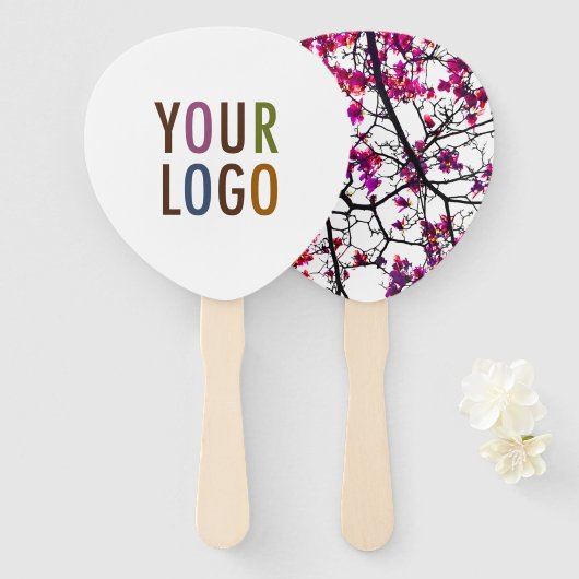 Promotionele Custom Hand Fan met uw Logo & foto Handwaaier (Voorkant en achterkant)