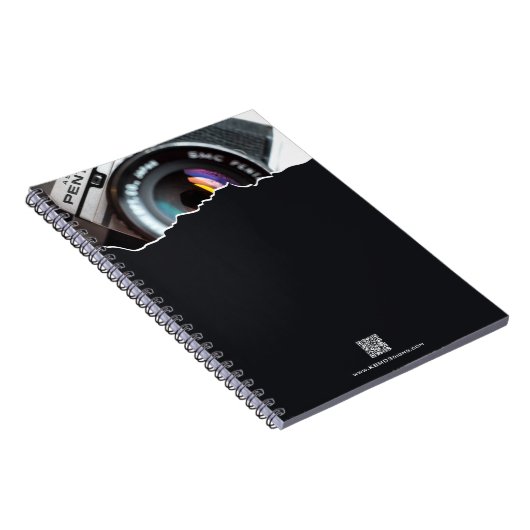 Promotionele Dank je! Cadeau Fotograaf Zwart Notitieboek (Rechterzijde)