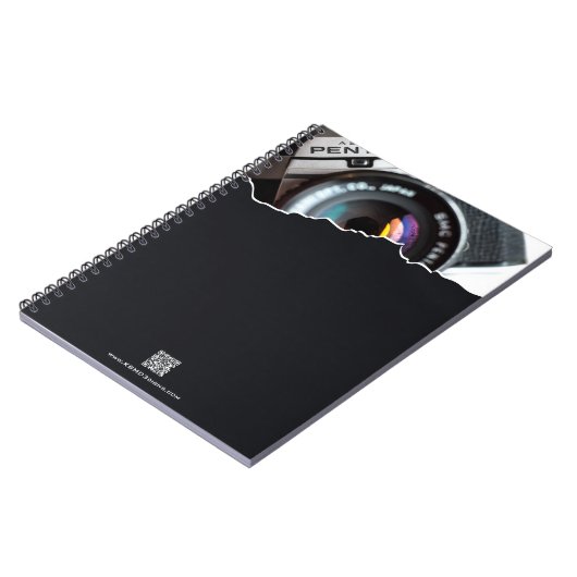 Promotionele Dank je! Cadeau Fotograaf Zwart Notitieboek (Linkerzijde)