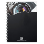 Promotionele Dank je! Cadeau Fotograaf Zwart Notitieboek (Voorkant)