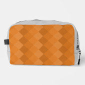 Promotionele Diamond Pattern Grijs Sinaasappel Toilettasje (Voorkant)