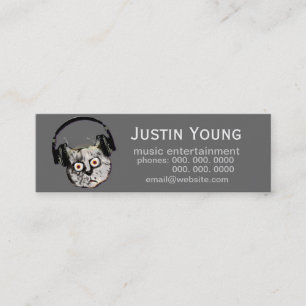 promotionele dj / elektronische muziek mini visitekaartje