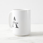Promotionele eigen logo ontwerp koffiemok (Voorkant links)