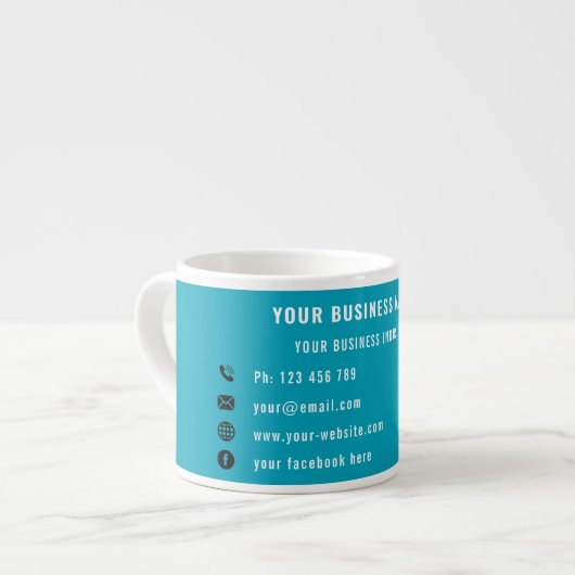Promotionele espressomok voorbeeld voor bedrijfsme espresso kop (Links)