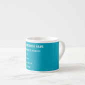 Promotionele espressomok voorbeeld voor bedrijfsme espresso kop (Voorkant rechts)