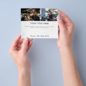 Promotionele Fitness Athlete 2 Fotobanner & Tekst Flyer (Hand)