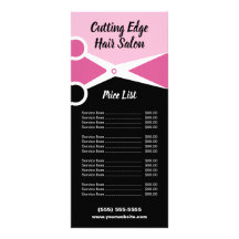 Promotionele Hair Salon prijslijst