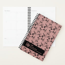 Promotionele Haird Stylist Tools Patroon Roze Zwar Planner