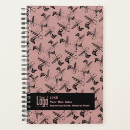 Promotionele Haird Stylist Tools Patroon Roze Zwar Planner
