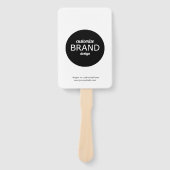 Promotionele handventilator met Logo | Modern mini Handwaaier (Voorkant)