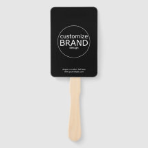 Promotionele handventilatoren met Logo | Modern zw
