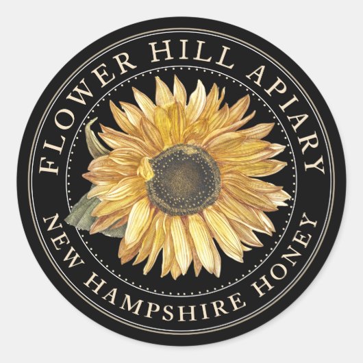 Promotionele honingpotdeksel sticker of feestelijk (Voorkant)