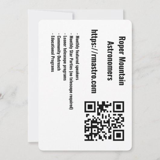 Promotionele Kaarten Olifanten Trunk Nebula (Achterkant)