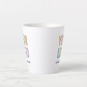 Promotionele Latte Mok Custom Business Logo Brande (Voorkant)