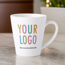 Promotionele Latte Mok Custom Business Logo Brande