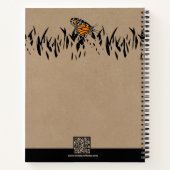 Promotionele Lawn Silhouette Butterfly Garden Notitieboek (Achterkant)